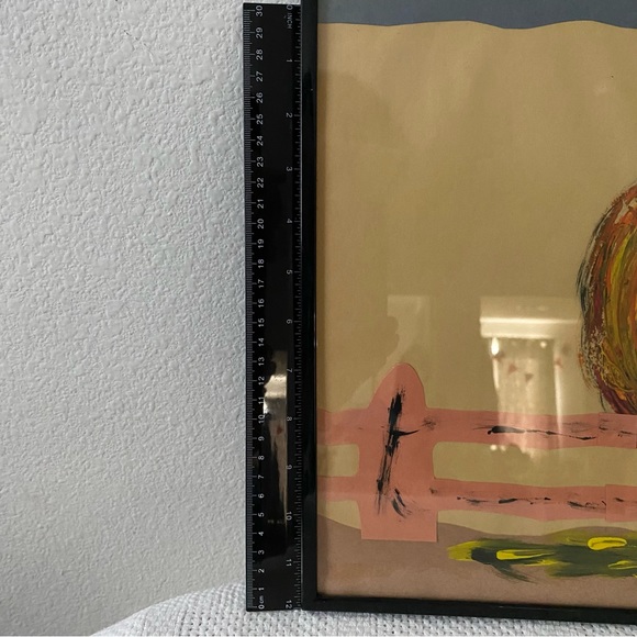 Vintage Folk Art Colorful Rooster Painting $99 - Picture 4 of 6